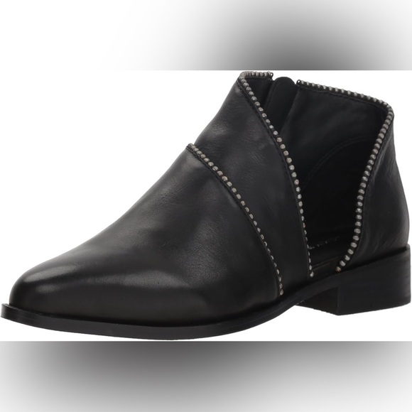 Lucky Brand Womens Prucella Ankle Boot Sz 9 Black Leather - Picture 1 of 7